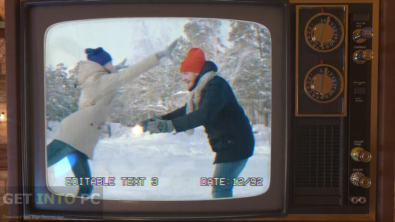 Motion Array - Old TV Winter Slideshow [AEP] Direct Link Download
