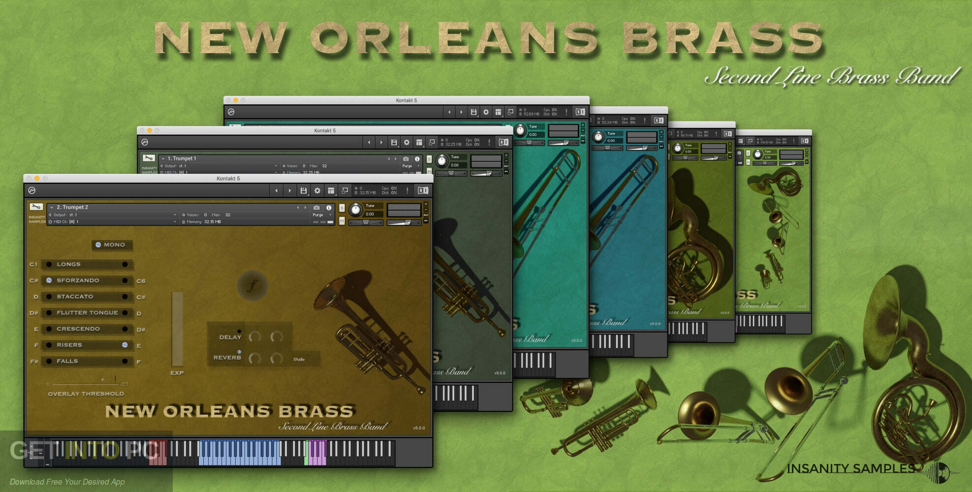 Download Insanity Samples – New Orleans Brass (KONTAKT) Free Download