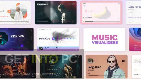 Download Audio Music and Podcast Visualizers [AEP] Free Download