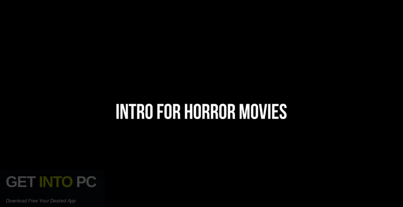 Download Motion Array – Intro For Horror Movies [AEP] Free Download