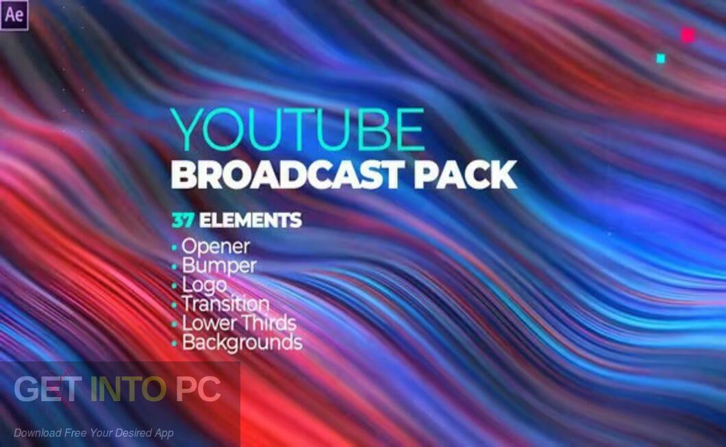 Download YouTube Channel Broadcast Pack 37 Elements [AEP] Free Download